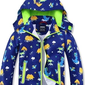 Kids Dinosaur Raincoat with Hood